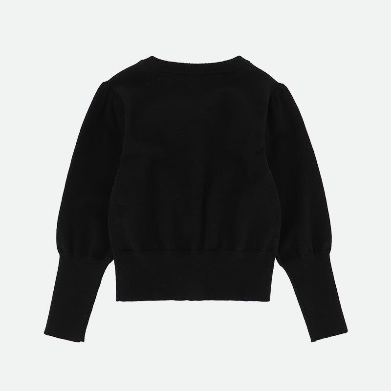 Cardigan In Misto Lana Con Tasche A Cuore Bambina Angel's Face JEMIMA - Angel's Face - LuxuryKids