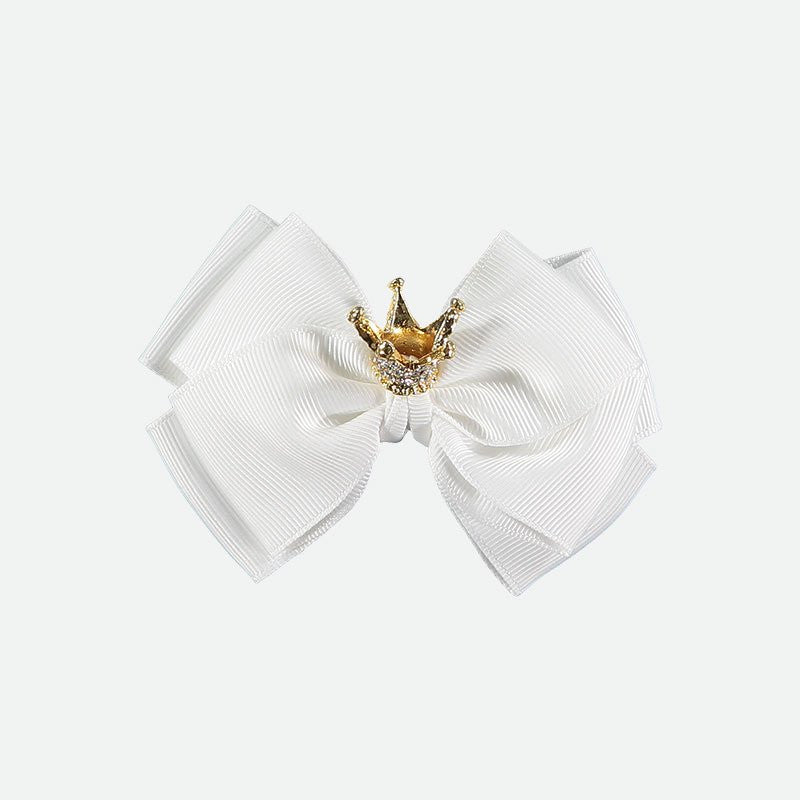 Pinzetta Con Fiocco Con Corona Bambina Angel's Face BIGBOW - Angel's Face - LuxuryKids