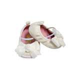Scarpa Da Culla Ballerina In Velluto Con Fiocco Neonata Indice MC01 - INDICE - LuxuryKids