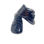 Scarpa Da Culla Francesina Con Lacci In Vernice Neonato Indice 1678V - INDICE - LuxuryKids