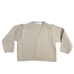 Cardigan In Misto Lana Con Scollo a V Neonato Granlei 2532CA - GRANLEI - LuxuryKids