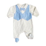 Tutina Intera In Ciniglia con Finto Panciotto Neonato Teto e Tatta TU1400 - TETO E TATTA - LuxuryKids