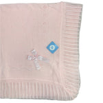 Coperta In Caldo Cotone Con Traforatura E Fiocco In Raso Neonata SARDON AM850 - SARDON - LuxuryKids