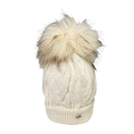 Cappello In Misto Lana Con Trecce E Pompon In Murmasky Neonato-a FURFANTE CT2135A - FURFANTE - LuxuryKids