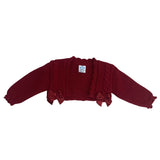 Coprispalle In Caldo Cotone Bordeaux Neonata SARDON VE313 - SARDON - LuxuryKids