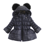 Giubbotto Imbottito con Cappuccio Blu Neonata BUFI B4125A - BUFI - LuxuryKids