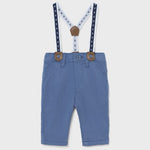 Pantalone Lungo Con Bretelle In Caldo Cotone Neonato MAYORAL 2520 - MAYORAL - LuxuryKids