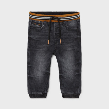 Pantalone In Caldo Cotone Con Elastico In Vita Neonato MAYORAL 2534 - MAYORAL - LuxuryKids