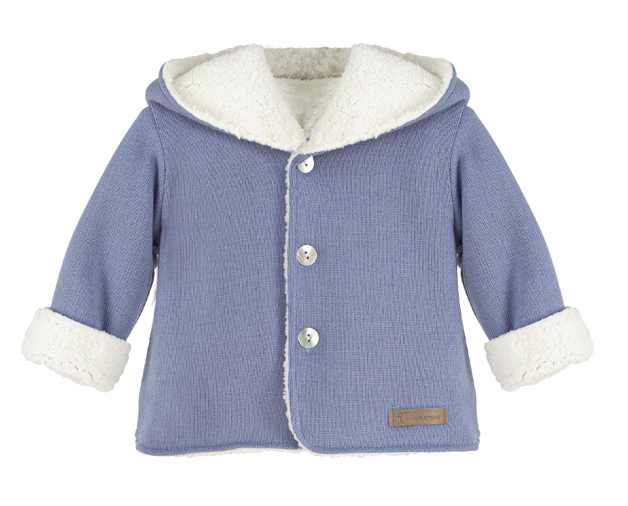 Cappotto Con Cappuccio in Lana Neonato-a Calamaro 14006 - CALAMARO - LuxuryKids
