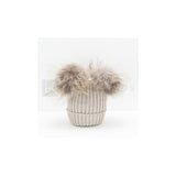 Cappello in Lana 100% a Coste con Doppio Pon-Pon in Murmasky Unisex Creazioni Luana 7402 - CREAZIONI LUANA - LuxuryKids