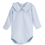 Body Manica Lunga con Collo Camicia In Caldo Cotone Neonato Calamaro 19090BO - CALAMARO - LuxuryKids