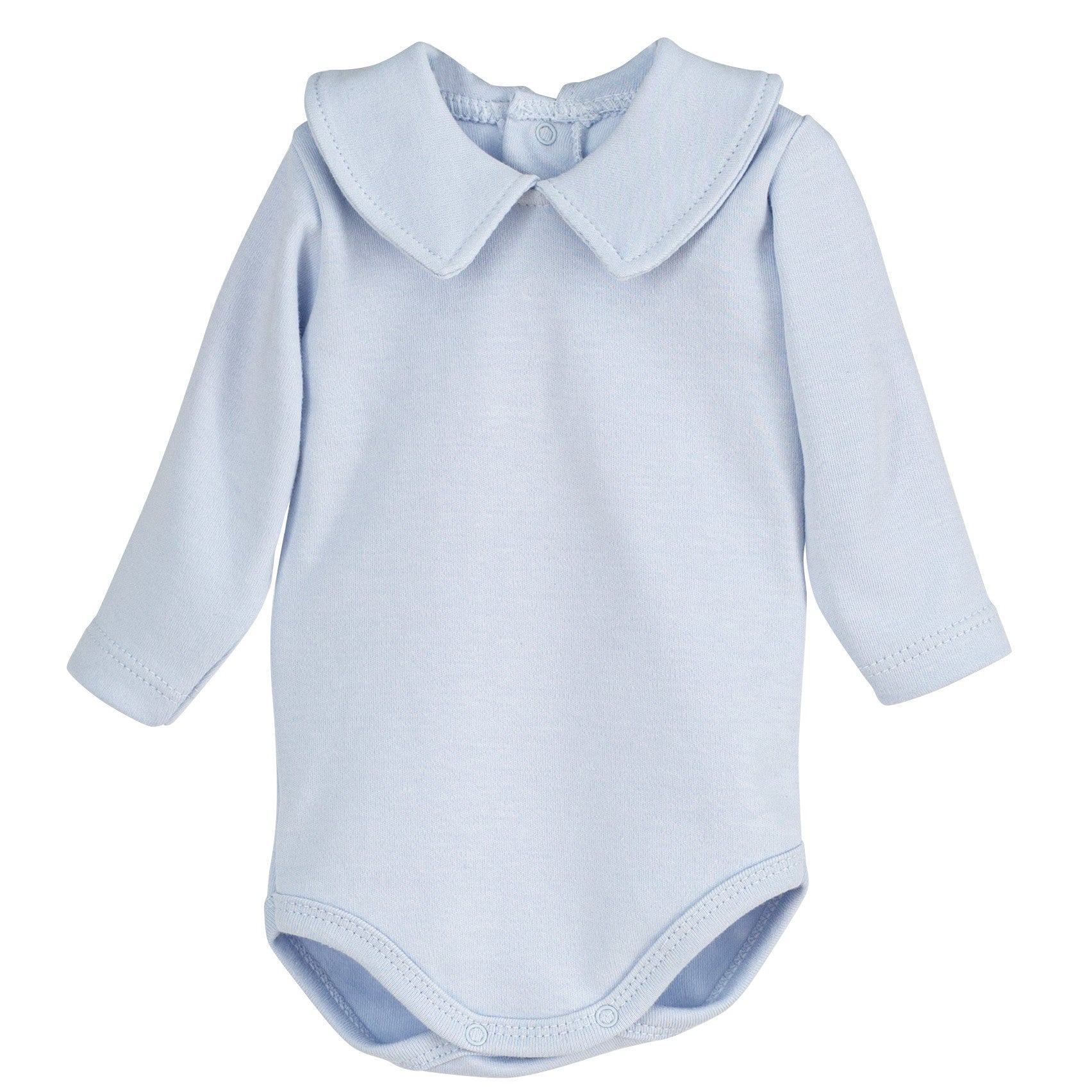 Body Manica Lunga con Collo Camicia In Caldo Cotone Neonato Calamaro 19090BO - CALAMARO - LuxuryKids
