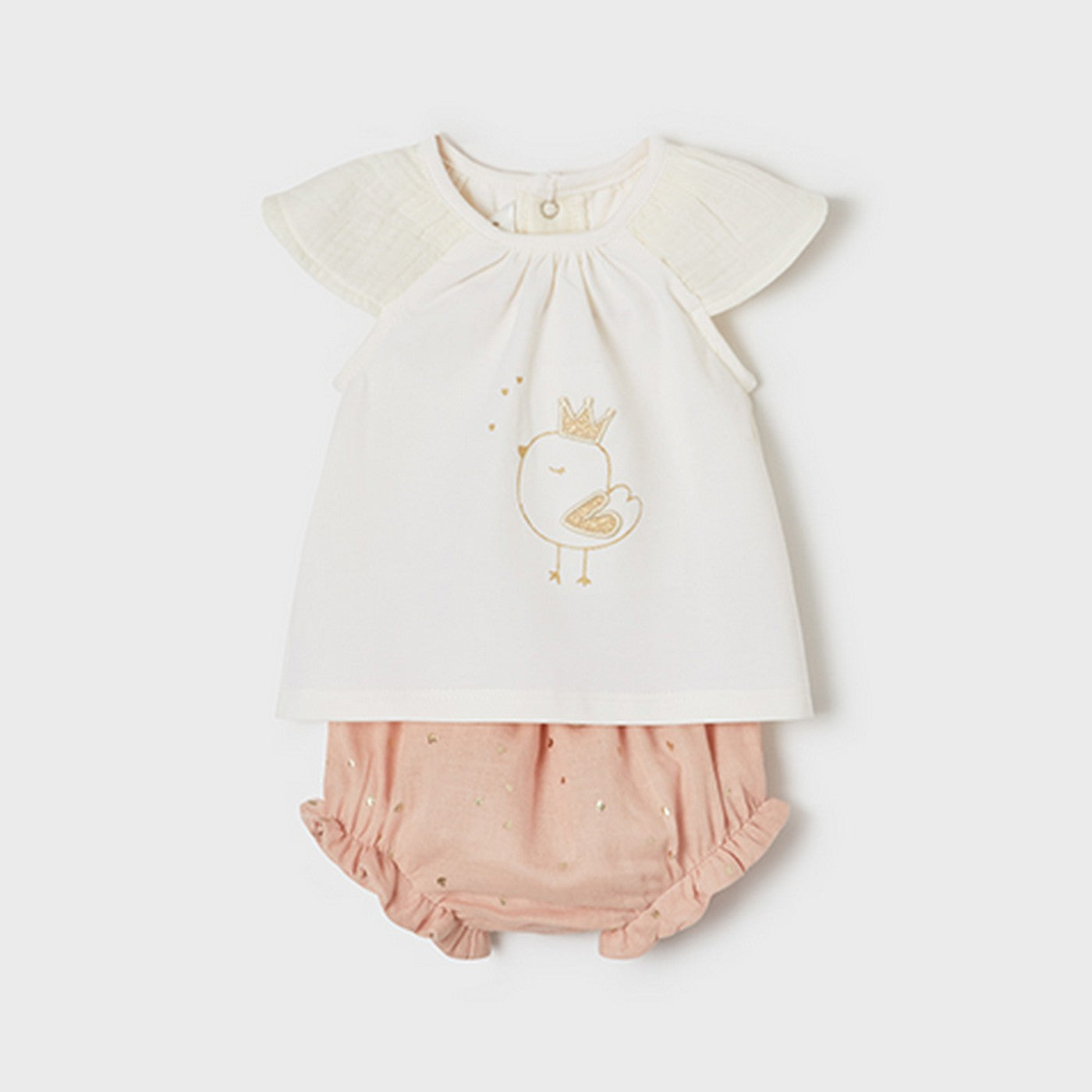 Completo Con Culotte In Cotone Neonata MAYORAL 1202M - MAYORAL - LuxuryKids