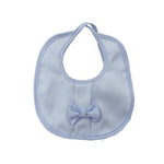 Bavetta in Cotone Celeste Con Fiocco Neonato NINNAOH E22273 - NINNAOH - LuxuryKids