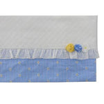 Coperta Imbottita Sfoderabile In Cotone E Pizzo San Gallo Neonata NINNAOH E22COP7I - NINNAOH - LuxuryKids