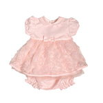 Pagliaccetto Spezzato In Raso E Tulle Rosa Neonata TETO E TATTA CC1640 - TETO E TATTA - LuxuryKids