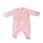 Tutina Intera In Cotone Con Tulle Rosa Neonata TETO E TATTA TU1640 - TETO E TATTA - LuxuryKids
