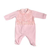 Tutina Intera In Cotone Con Tulle Rosa Neonata TETO E TATTA TU1640 - TETO E TATTA - LuxuryKids