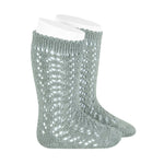 Calzini In Filo Di Cotone Lunghi Traforati Neonati CONDOR 518 - Condor - LuxuryKids