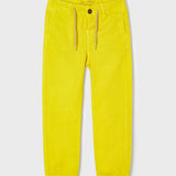 Pantalone Lungo Giallo In Misto Cotone Neonato MAYORAL 3577 - MAYORAL - LuxuryKids