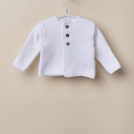 Cardigan In Filo Di Cotone Con Bottoni In Legno Neonato-a Unisex WEDOBLE 10308C - WEDOBLE - LuxuryKids