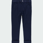 Pantalone Lungo In Viscosa Blu Bambino BOBOLI 734150 - BOBOLI - LuxuryKids