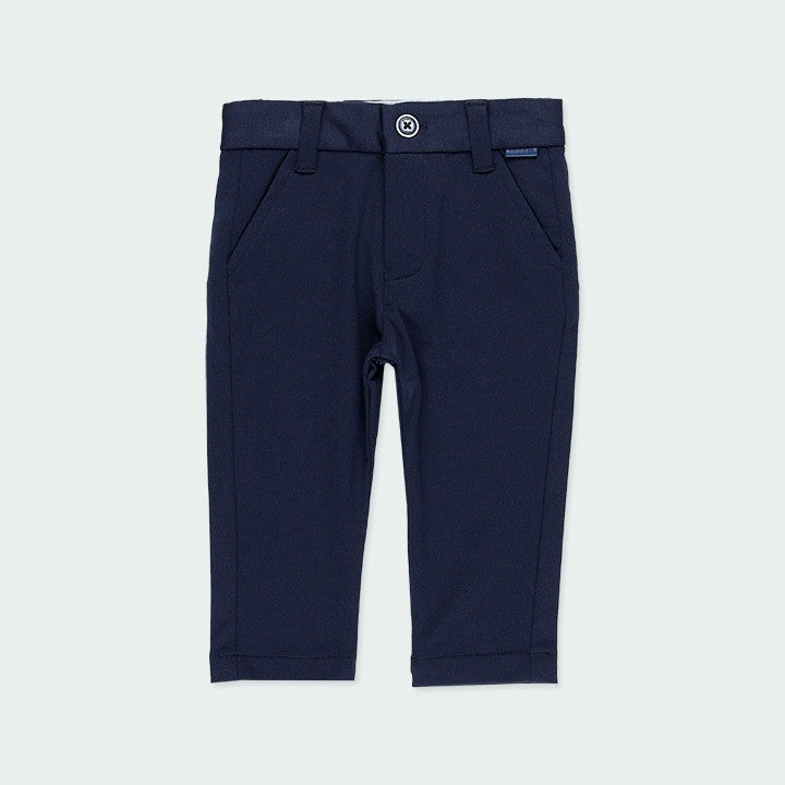 Pantalone Lungo In Viscosa Blu Semplice Bambino BOBOLI 714136 - BOBOLI - LuxuryKids