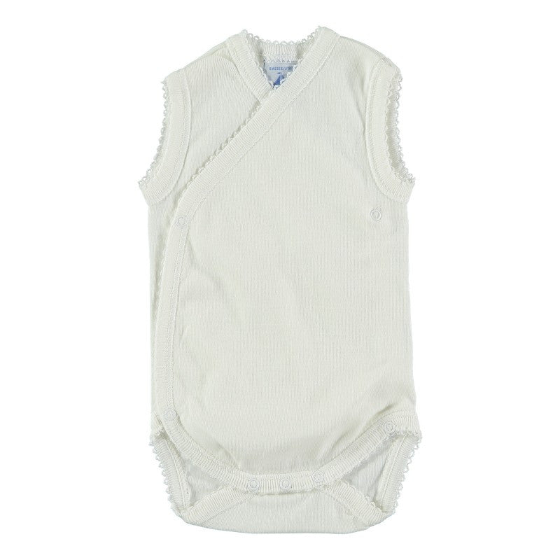 Body Antipanico Giro Manica Profilo Ricamato In Cotone Unisex BABIDU 1154 - BABIDU - LuxuryKids