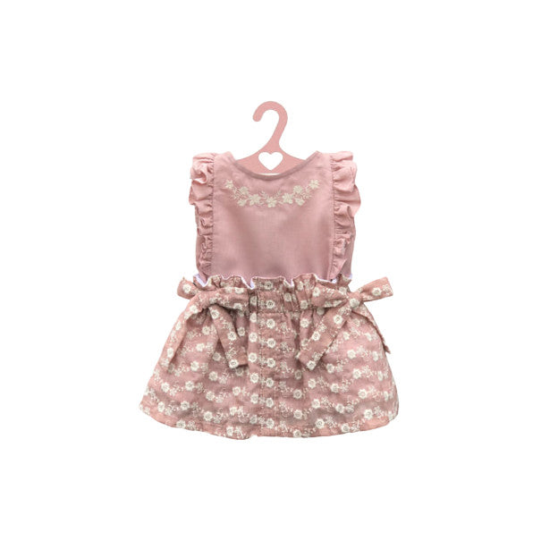 Completo Maglietta Gonna E Culotte Rosa Antico Con Ricami In Rilievo Neonata VALENTINA BEBES BSS3 - VALENTINA BEBES - LuxuryKids