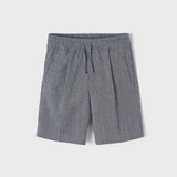 Bermuda con Elastico Blu In Cotone Bambino MAYORAL 3257 - MAYORAL - LuxuryKids