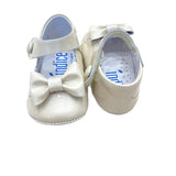 Scarpa Da Culla in Vernice Lucida Con Fiocco Neonata INDICE 1676V - INDICE - LuxuryKids