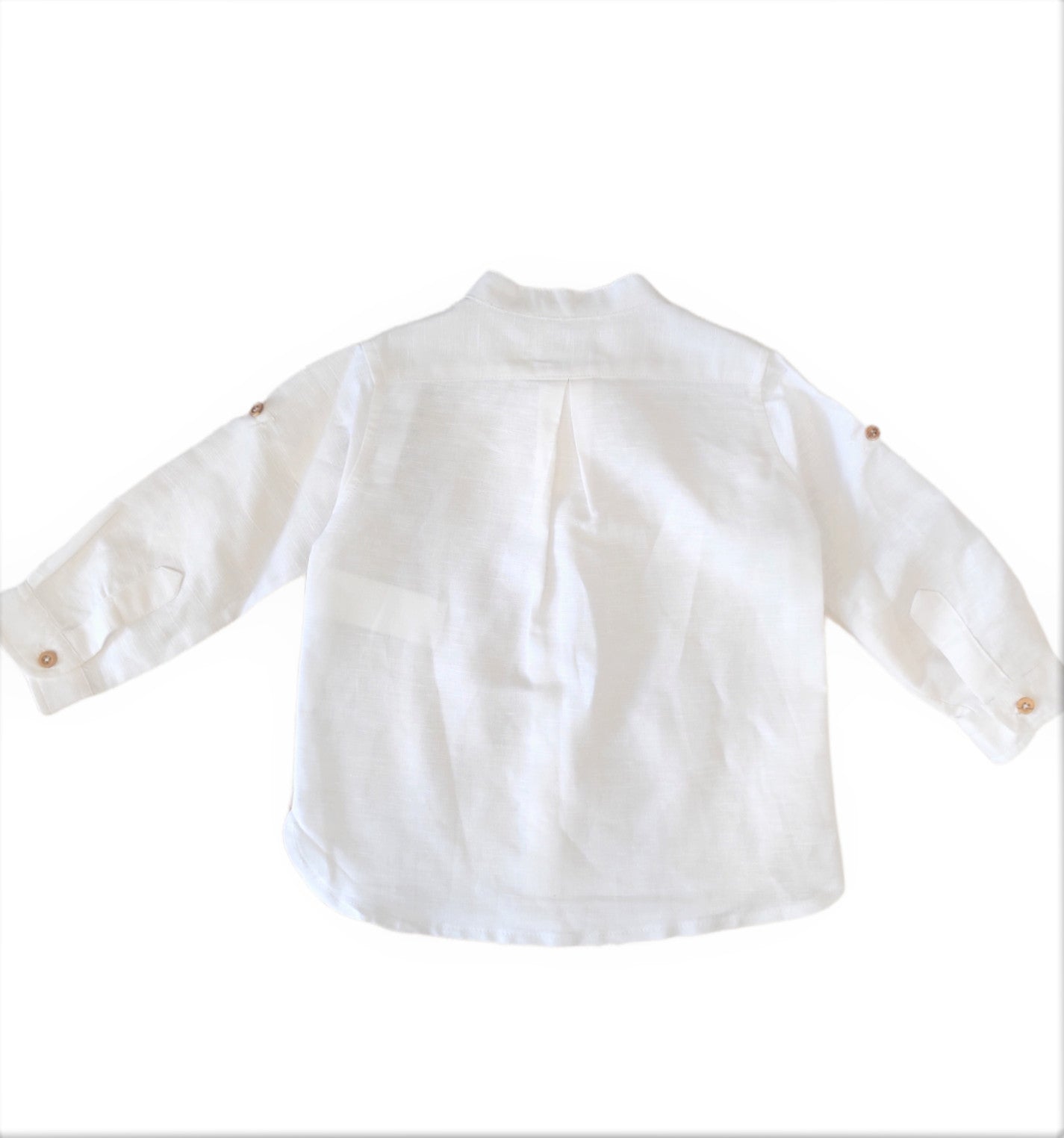 Camicia Bianca Coreana Lino Bambino COCOTE 41155 - COCOTE - LuxuryKids