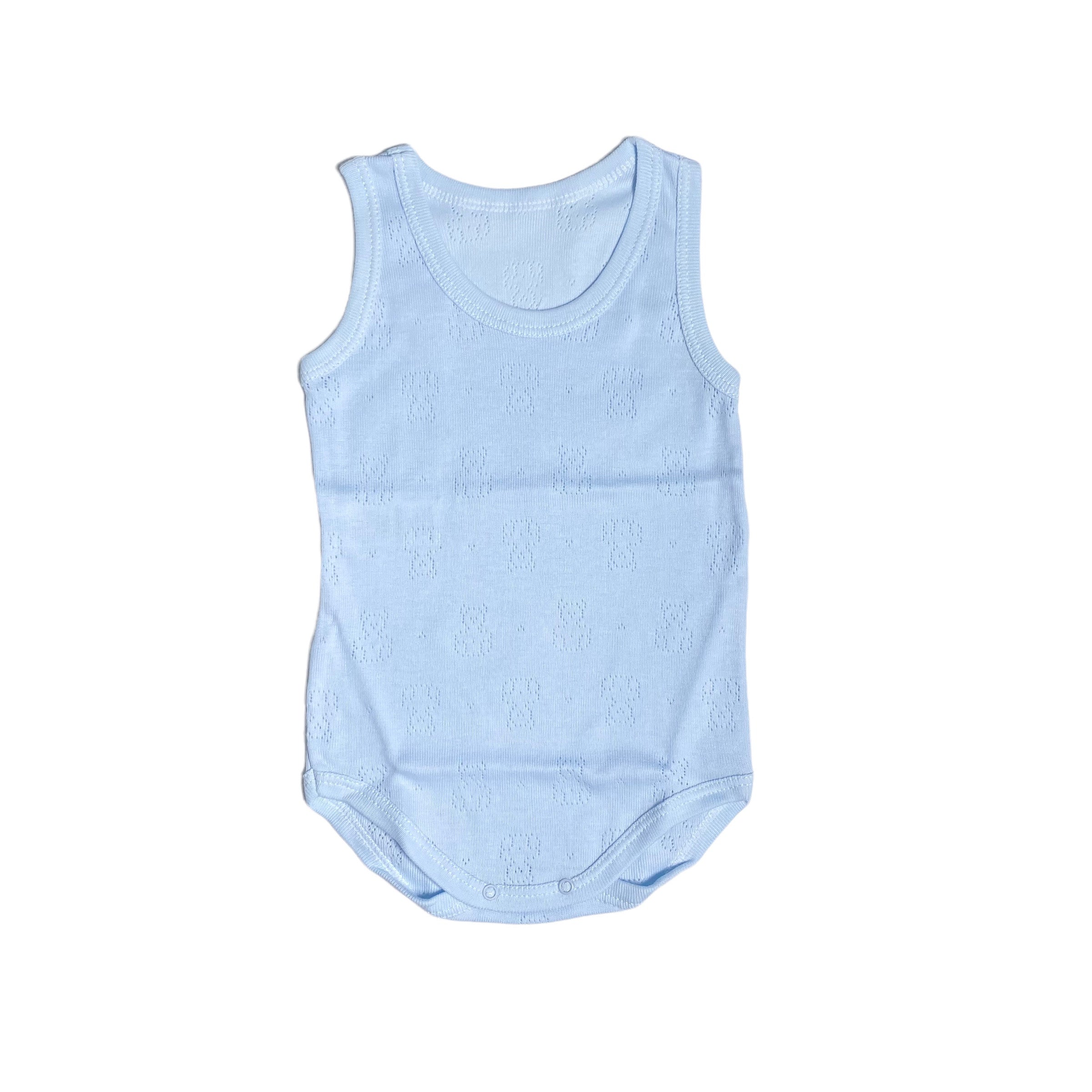 Body Giro Manica Spalla Larga In Cotone Traforato Neonato-a Unisex CALAMARO 1777 - CALAMARO - LuxuryKids