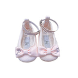 Scarpe Da Culla Modello Ballerina In Raso Con Fiocco Neonata PETIT 0115787 - PETIT - Luxury Kids