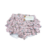 Culotte Con Balze Fantasia Floreale In Cotone Bambina VALENTINA BEBES BSS73 - VALENTINA BEBES - LuxuryKids