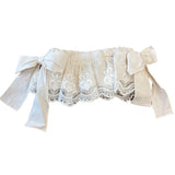 Culotte In Lino Con Balze In Pizzo Neonata Phi Clothing 22296 - PHY CLOTHING - LuxuryKids