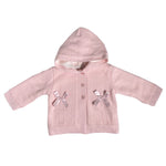Cappotto Con Cappuccio In Caldo Cotone Foderato Rosa Neonata A&J 204 - A&J - LuxuryKids