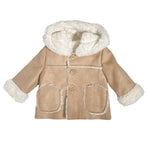 Cappotto Montone Con Cappuccio Neonata DEL SUR 3994 - DEL SUR - LuxuryKids