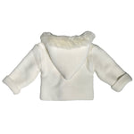 Cappotto Doppiato Con Cappuccio Invernale Panna Neonati SARDON VE346 - SARDON - LuxuryKids
