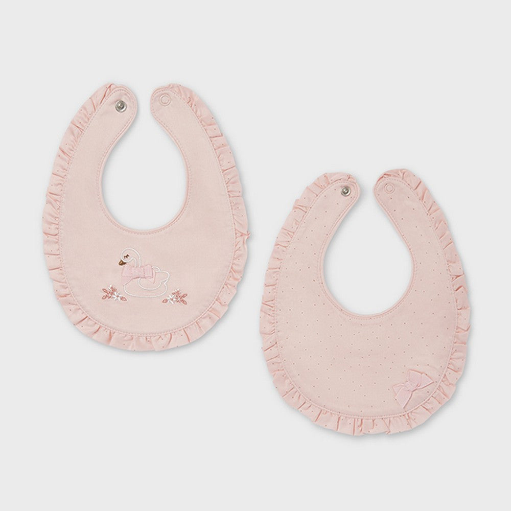 Set Di Due Bavette In Caldo Cotone Neonata MAYORAL 9150 - MAYORAL - LuxuryKids