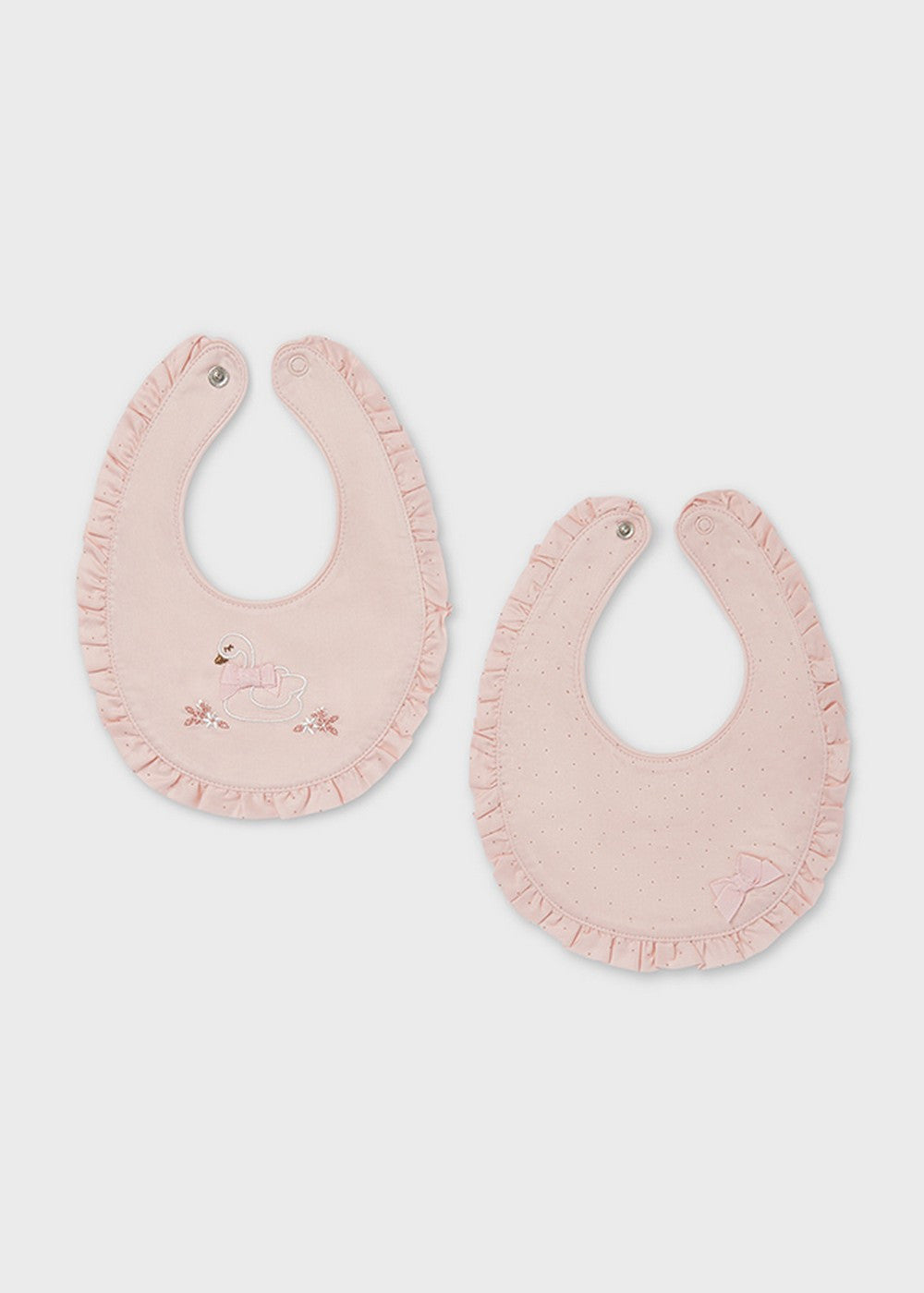 Set Di Due Bavette In Caldo Cotone Neonata MAYORAL 9150 - MAYORAL - LuxuryKids