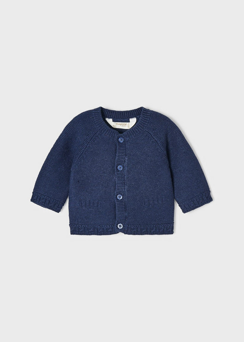 Cardigan In Caldo Cotone Girocollo Neonato MAYORAL 2391 - MAYORAL - LuxuryKids