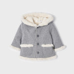 Giaccone Con Pellicciotto E Cappuccio Neonato MAYORAL 2402 - MAYORAL - LuxuryKids