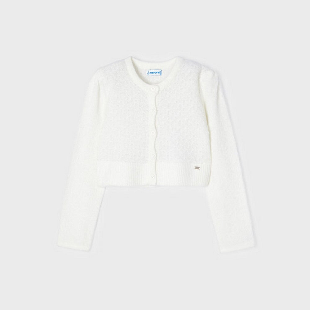 Cardigan In Misto Lana Bambina MAYORAL 4308 - MAYORAL - LuxuryKids