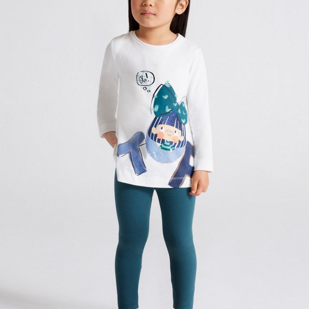 Completo Con 2 Leggings In Caldo Cotone Bambina MAYORAL 4766 - MAYORAL - LuxuryKids