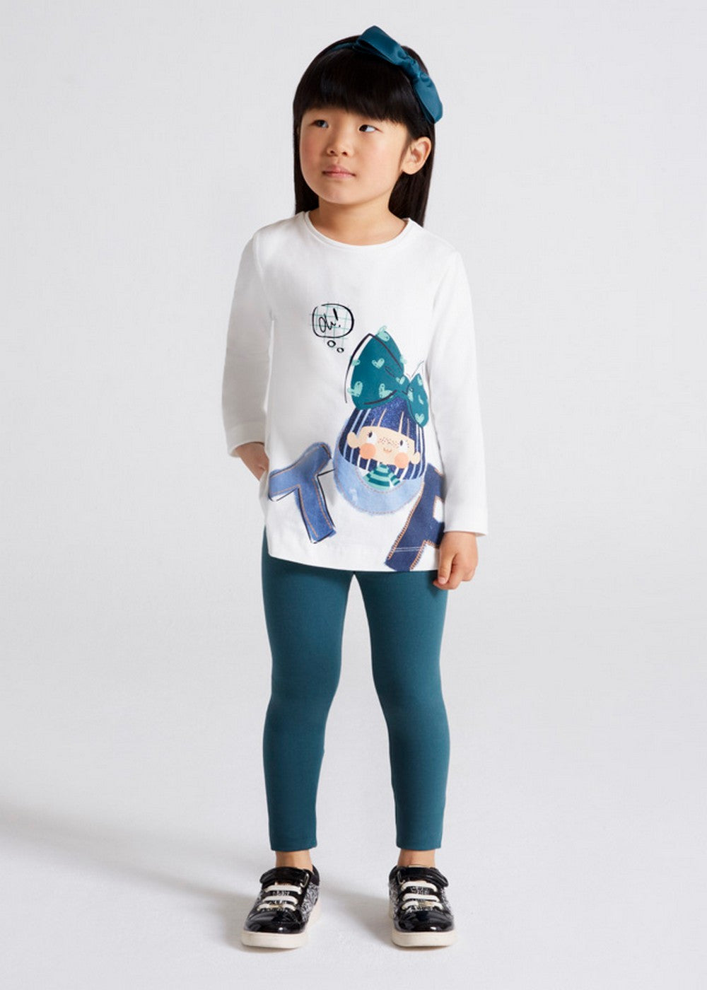 Completo Con 2 Leggings In Caldo Cotone Bambina MAYORAL 4766 - MAYORAL - LuxuryKids