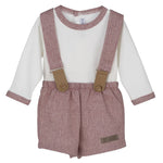 Completo In Caldo Cotone con Bermuda Neonato CALAMARO 17762 - CALAMARO - LuxuryKids