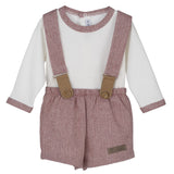 Completo In Caldo Cotone con Bermuda Neonato CALAMARO 17762 - CALAMARO - LuxuryKids