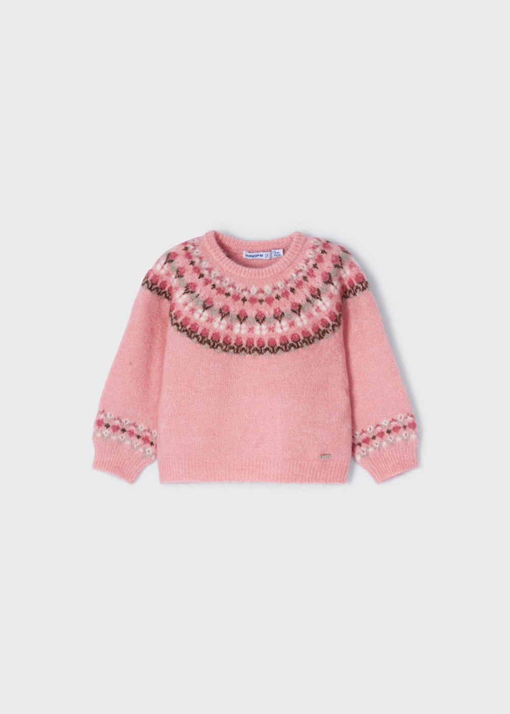 Maglioncino Jacquard In Caldo Cotone Neonata MAYORAL 2314 - MAYORAL - LuxuryKids