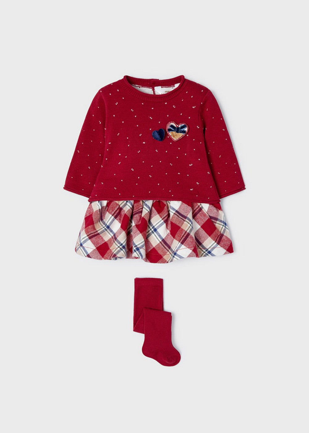 Completo 3 Pezzi Con Gonna Maglioncino E Calze Neonata MAYORAL 2817 - MAYORAL - LuxuryKids